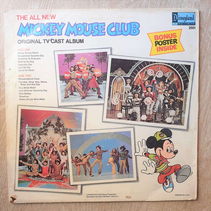 Mickey Mouse Club  The All New Mickey Mouse Club - Vinyl LP Record - Opened  - Very-Good- Q...