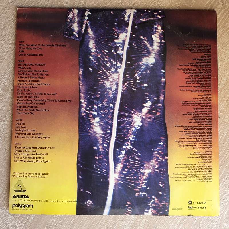 Dionne Warwick  Hot ! Live And Otherwise - Double Vinyl LP Record - Very-Good+ Quality (VG+)