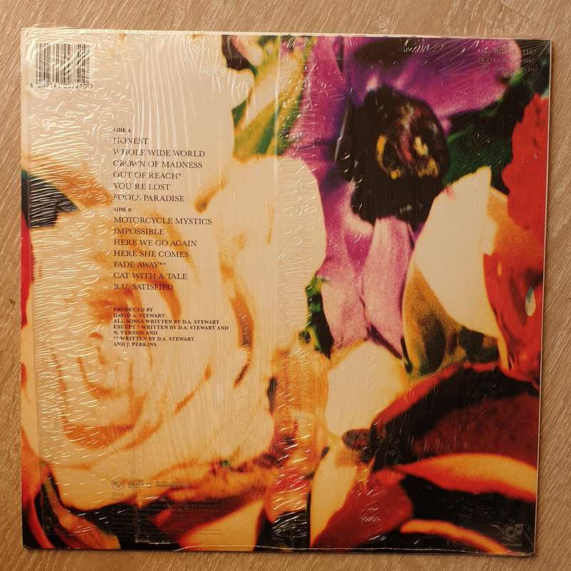 Dave Stewart And The Spiritual Cowboys  Honest -  Vinyl LP Record - Very-Good+ Quality (VG+)
