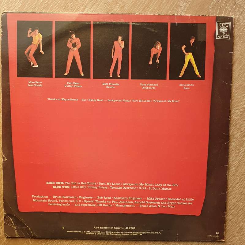 Loverboy - Loverboy - Vinyl LP Record - Very-Good- Quality (VG-)