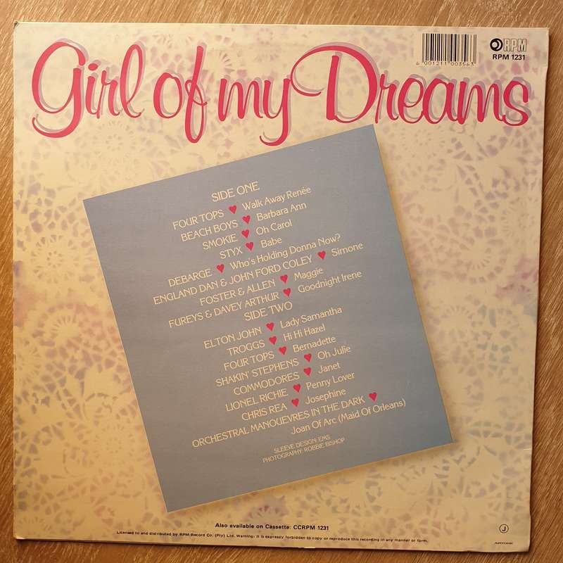 Girl of my Dreams - 16 Original Tracks by the Original Artists  - Vinyl LP Record - Opened  - Ver...
