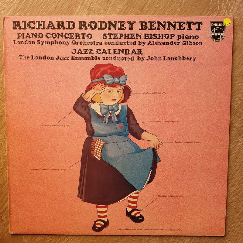 Richard Rodney Bennett, London Jazz Ensemble  Jazz Calendar/Piano Concerto -  Vinyl LP Reco...