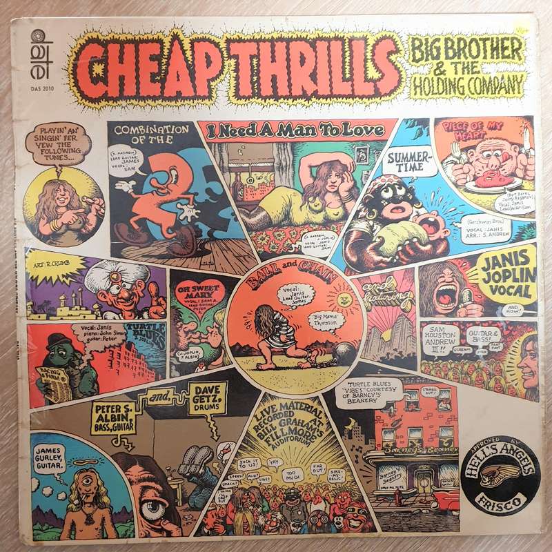 Big Brother & The Holding Company  Cheap Thrills - Vinyl LP Record - Very-Good+ Quality (VG+)