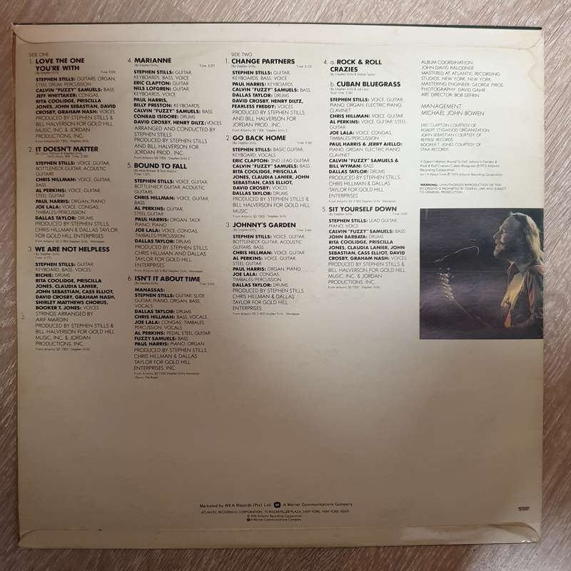 Stephen Stills  Still Stills: The Best Of Stephen Stills - Vinyl LP Record - Very-Good+ Qua...