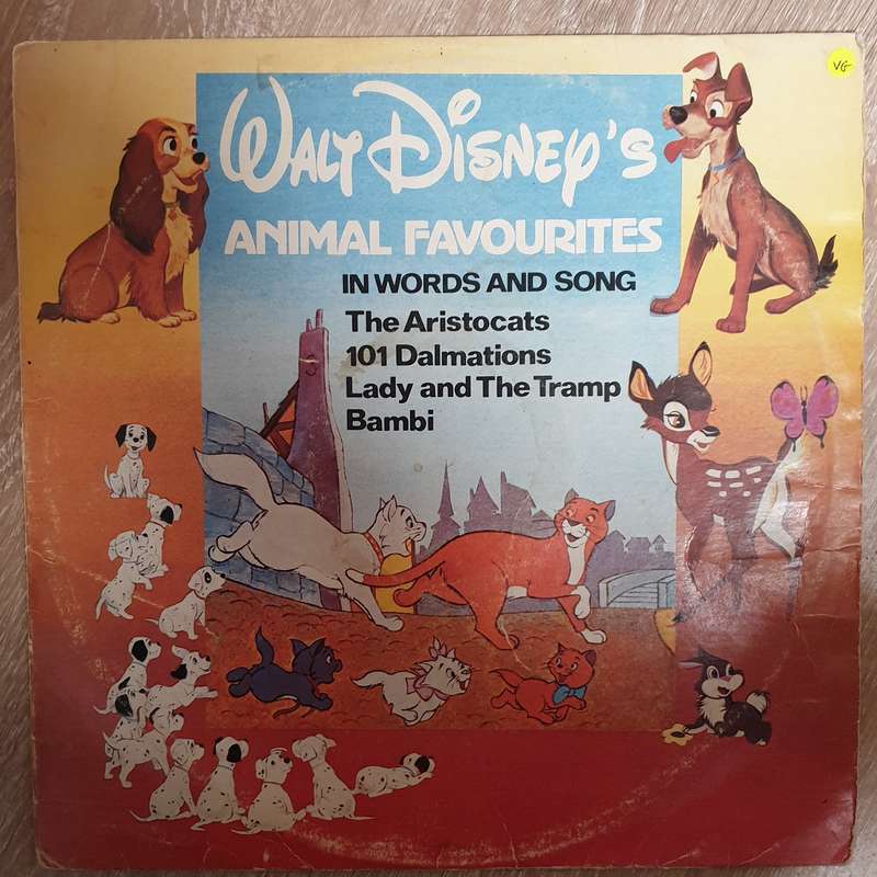 Walt Disney's Animal Favourites in Words and Song - Vinyl LP Record - Opened  - Very-Good Quality...