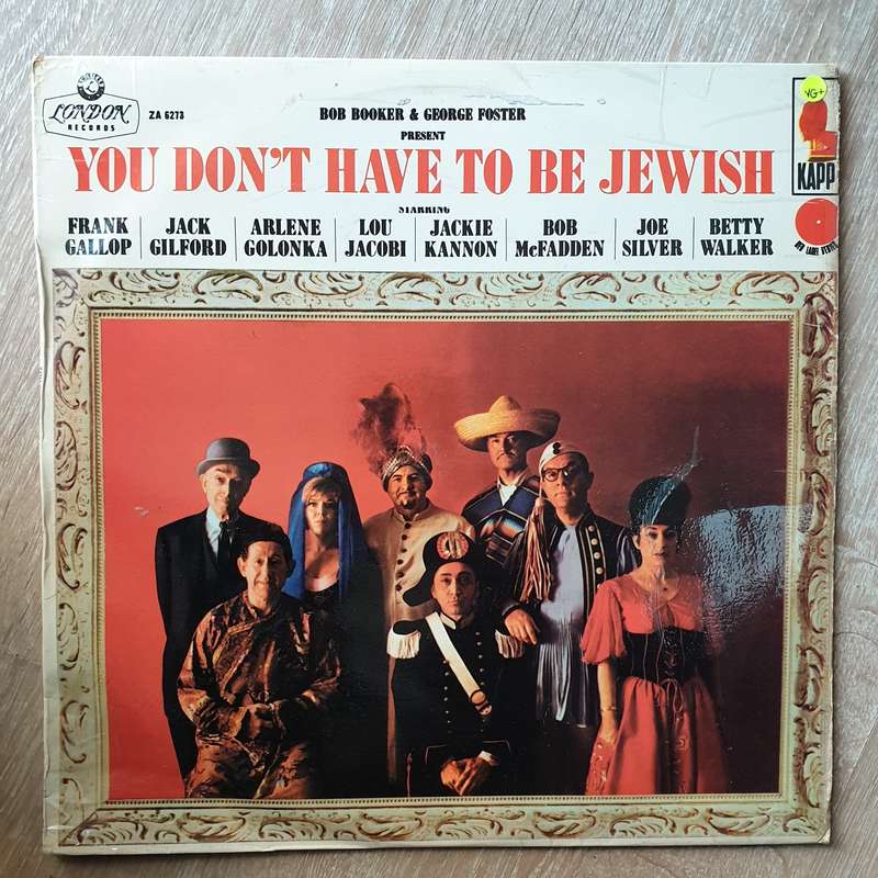 You Don't Have To Be Jewish - Bob Booker And George Foster  Vinyl LP Record - Very-Good+ Qu...