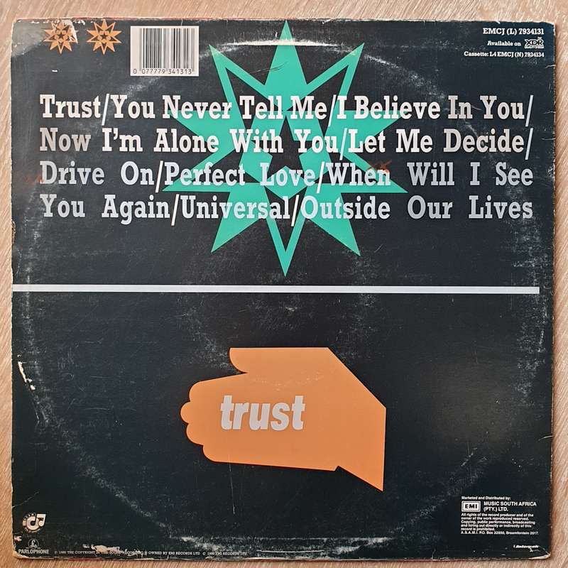 Brother Beyond  Trust- Vinyl LP Record - Very-Good+ Quality (VG+)