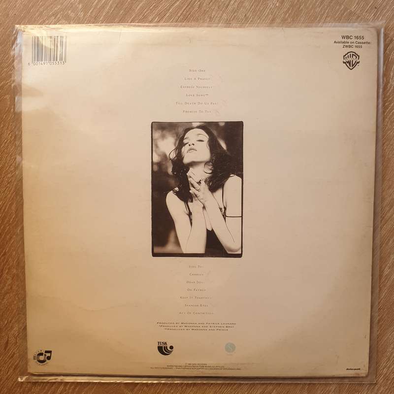 Madonna  Like A Prayer - Vinyl LP Record - Very-Good Quality (VG)