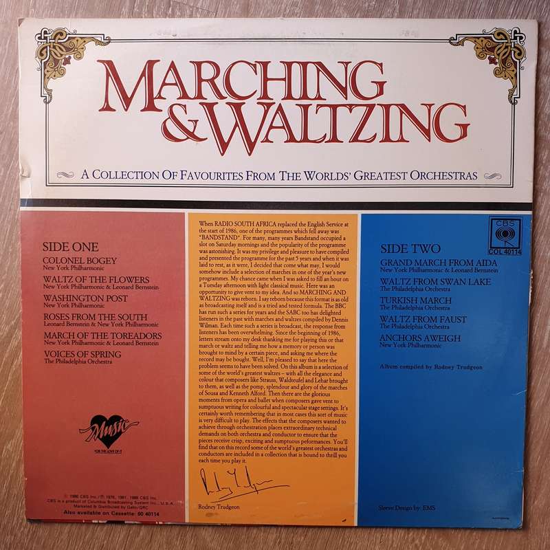 Marching & Waltzing - A Collection of Favorites from the World's Grestest Orchestras - Vinyl LP R...