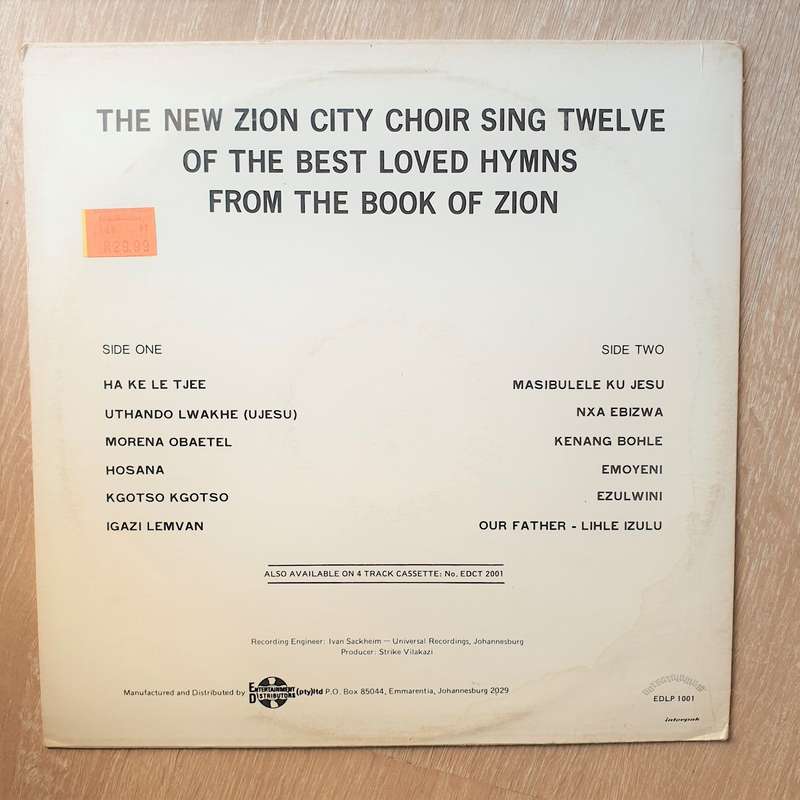 The New Zion City Choir - Vinyl LP Record - Very-Good+ Quality (VG+)