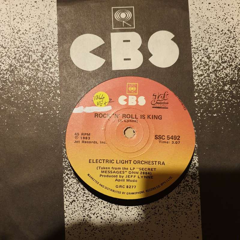 Electric Light Orchestra  Rock 'n' Roll Is King  - Vinyl 7" Record - Very-Good+ Quality (VG+)