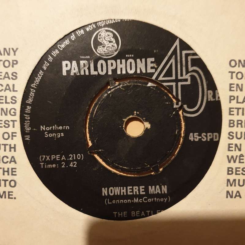 The Beatles  Nowhere Man - Vinyl 7" Record - Good Quality (G)