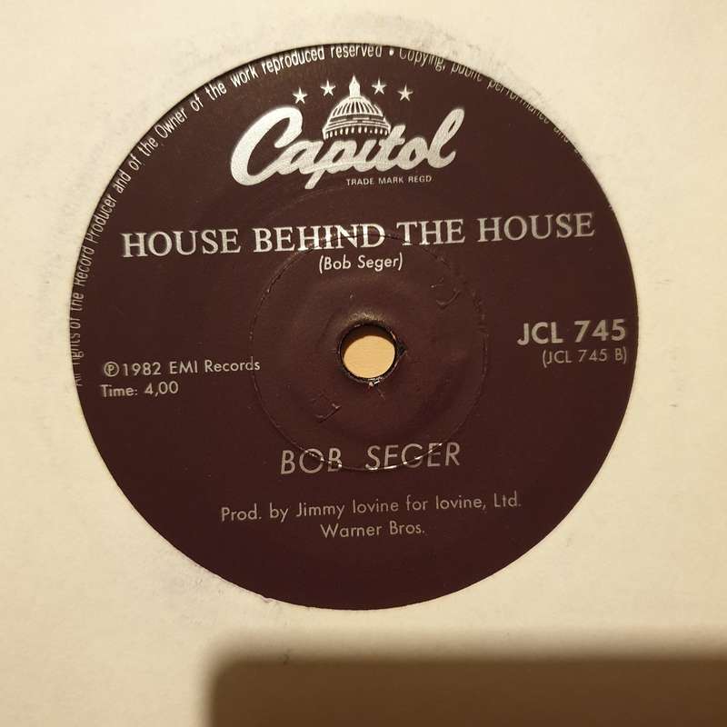 Bob Seger  Shame On The Moon  - Vinyl 7" Record - Very-Good+ Quality (VG+)