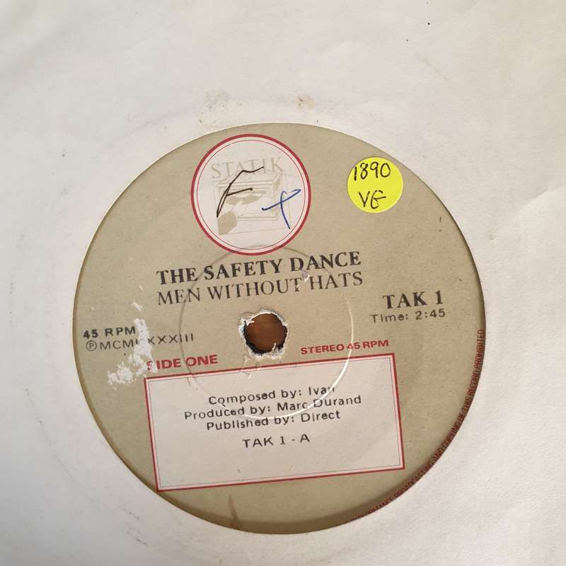 Men Without Hats  The Safety Dance - Vinyl 7" Record - Very-Good Quality (VG)