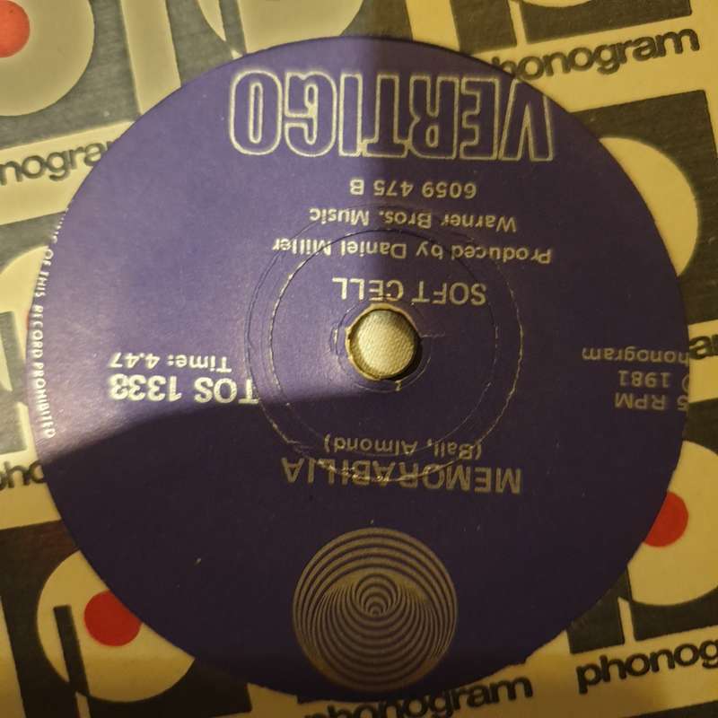 Soft Cell  Tainted Love - Vinyl 7" Record - Very-Good+ Quality (VG+)