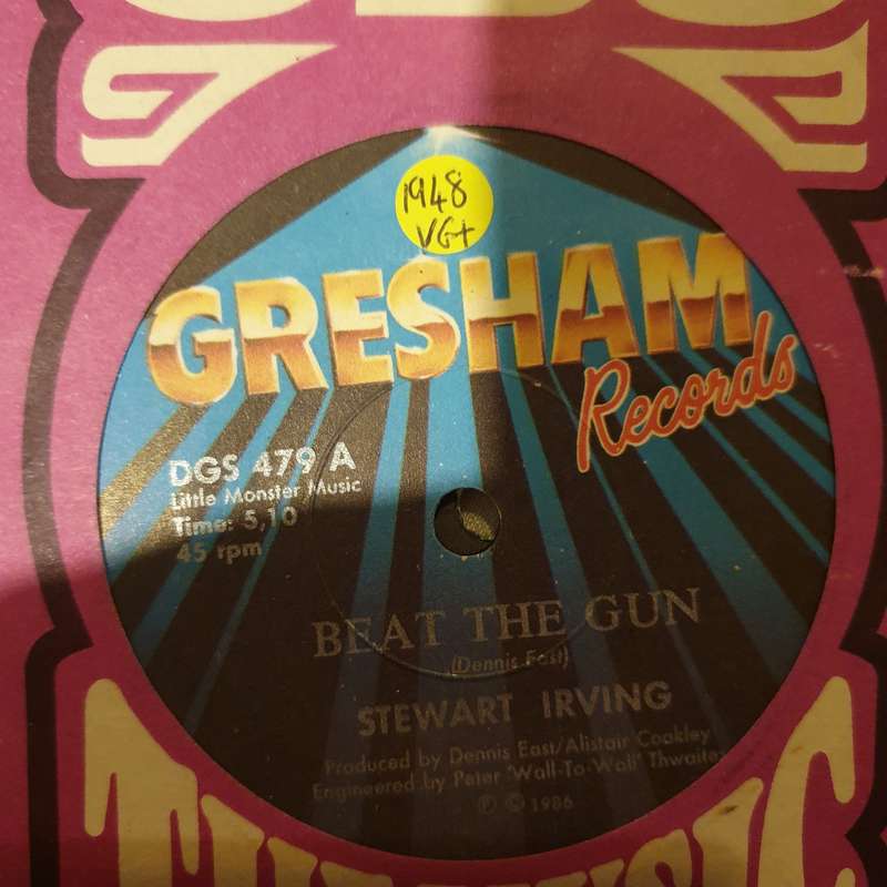 Stewart Irving  Beat The Gun - Vinyl 7" Record - Very-Good+ Quality (VG+)