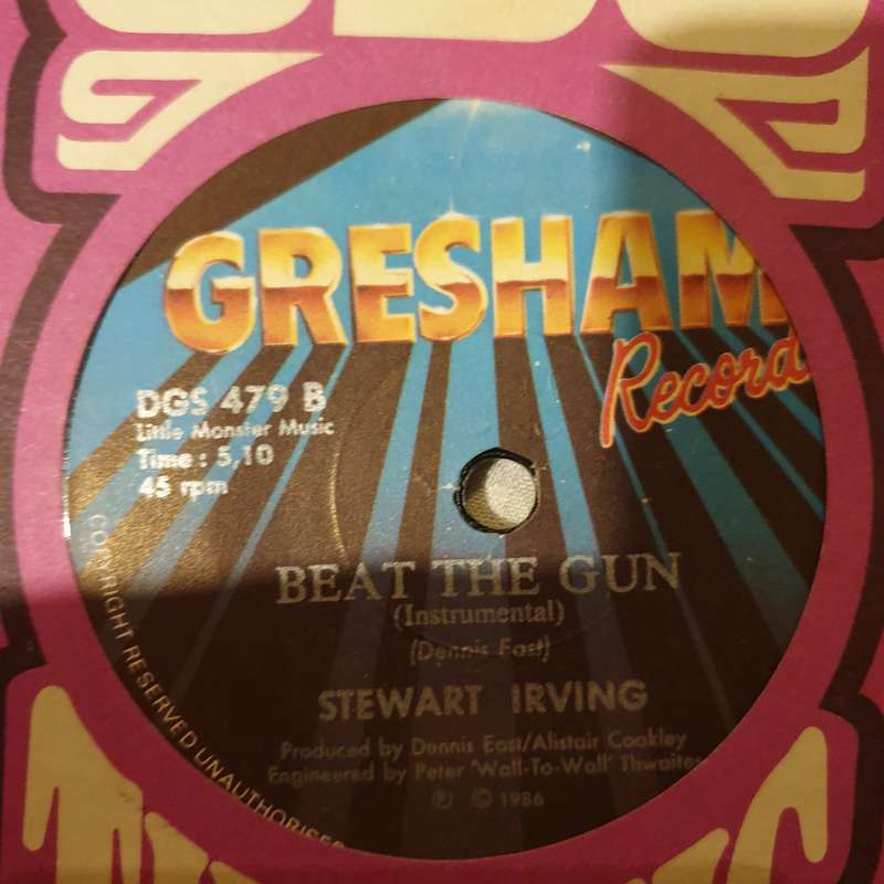 Stewart Irving  Beat The Gun - Vinyl 7" Record - Very-Good+ Quality (VG+)