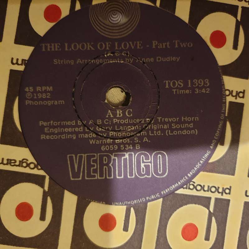 ABC  The Look Of Love - Vinyl 7" Record - Very-Good+ Quality (VG+)