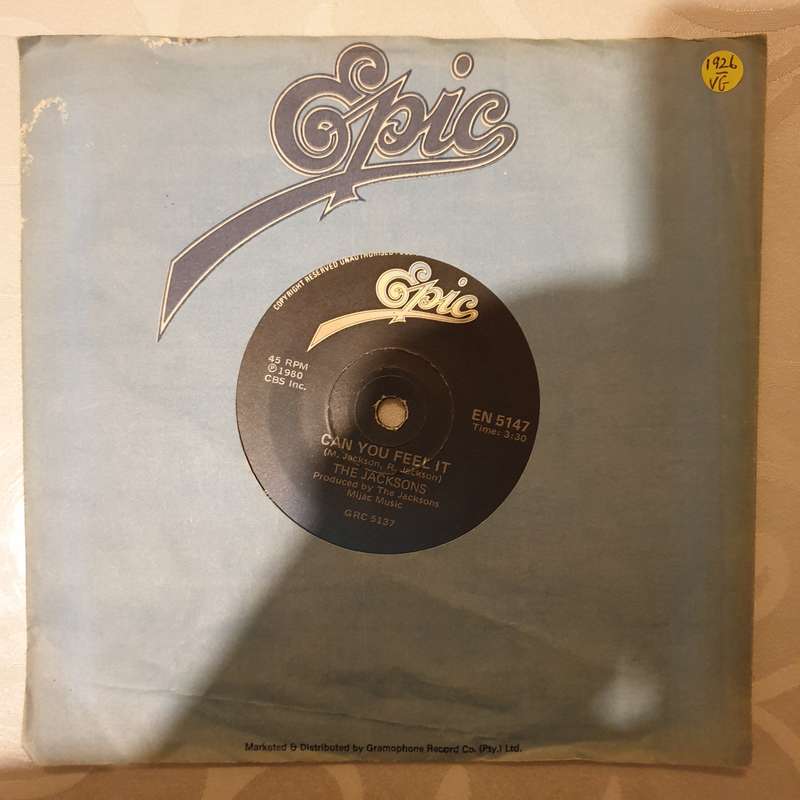 The Jacksons  Can You Feel It - Vinyl 7" Record - Opened  - Very-Good- Quality (VG-)