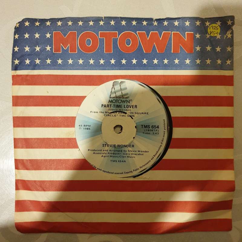 Stevie Wonder  Part-Time Lover - Vinyl 7" Record - Very-Good+ Quality (VG+)