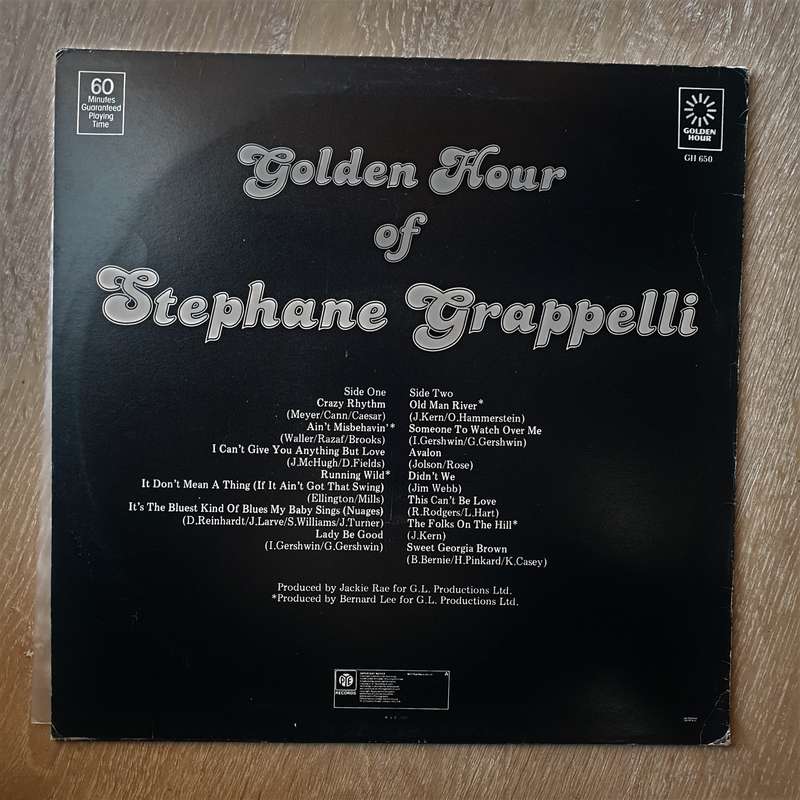 Stephane Grappelli  Golden Hour Of Stephane Grappelli -  Vinyl LP Record - Very-Good+ Quali...