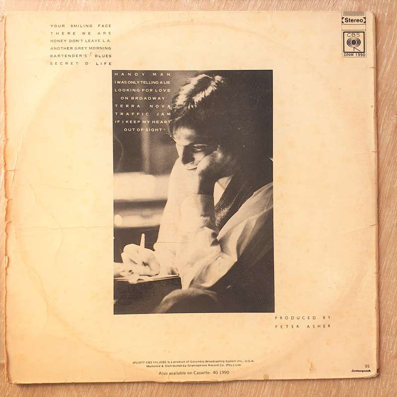 James Taylor - JT - Vinyl LP Record - Opened  - Very-Good- Quality (VG-)