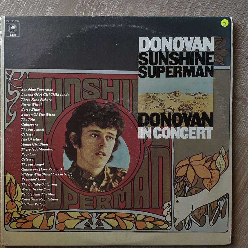 Donovan  Sunshine Superman / In Concert At The Anaheim Convention Center - Vinyl LP Record ...