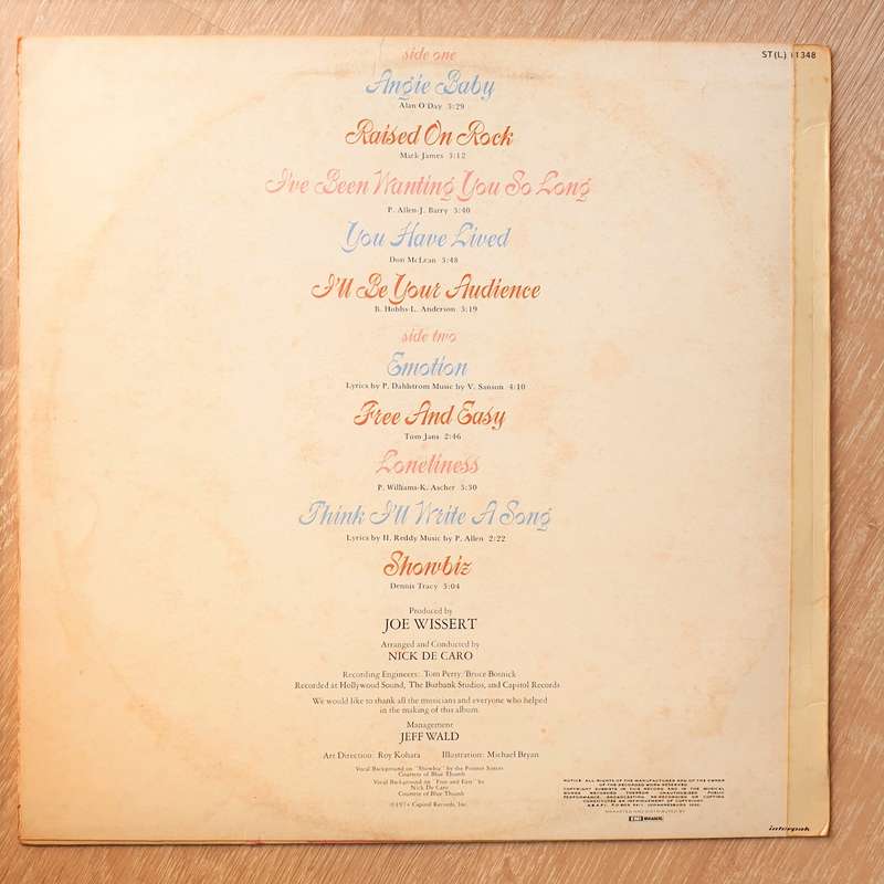 Helen Reddy  Free And Easy - Vinyl LP Record - Very-Good+ Quality (VG+)