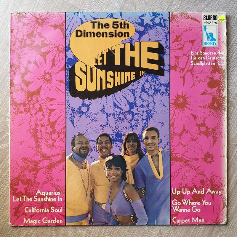 The 5th Dimension  Let The Sunshine In - Vinyl LP Record - Very-Good+ Quality (VG+)