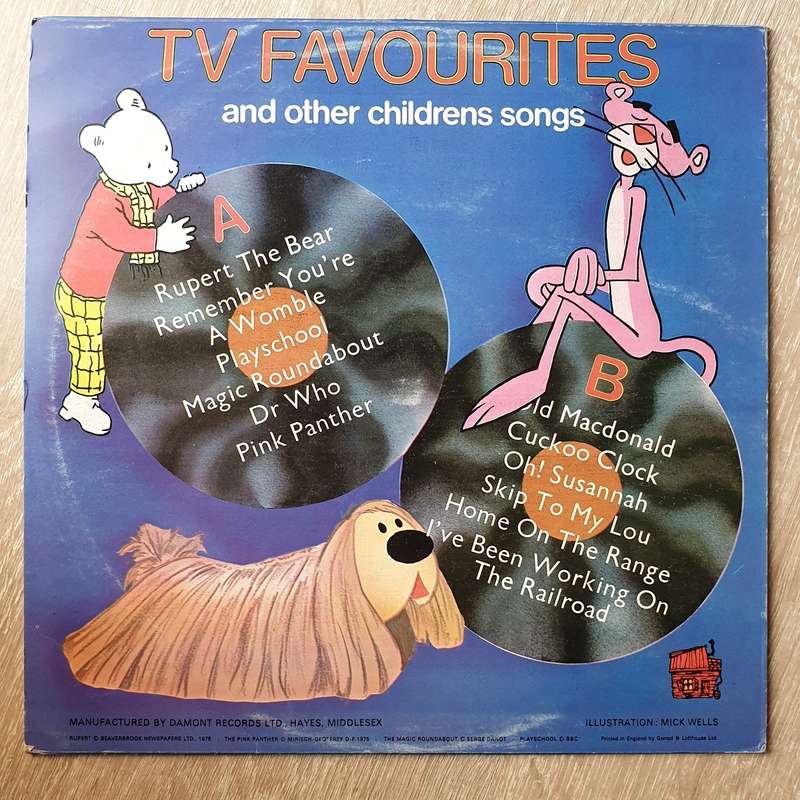 TV Favourites - Wombles, Magic Roundabout, Rupert, Pink Panther, Dr Who and other childrens songs...