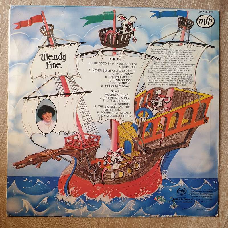 Wendy Fine - The Good Ship Fabulous Flea Vinyl LP Record - Very-Good+ Quality (VG+)