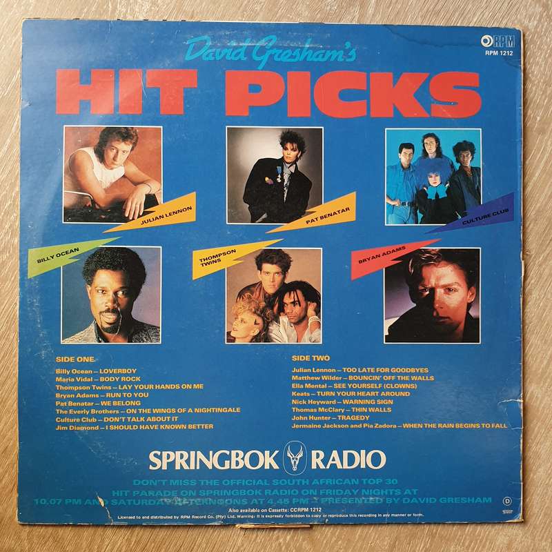 David Gresham's Hit Picks - 16 Great Original Hits - Original Artists - Vinyl LP Record - Open...