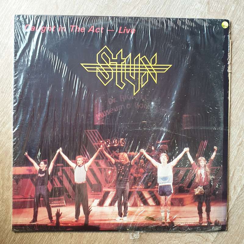 Styx - Caught In The Act - Live  Vinyl LP Record - Opened  - Very-Good+ Quality (VG+)