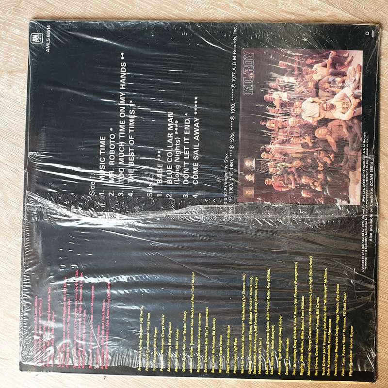 Styx - Caught In The Act - Live  Vinyl LP Record - Opened  - Very-Good+ Quality (VG+)