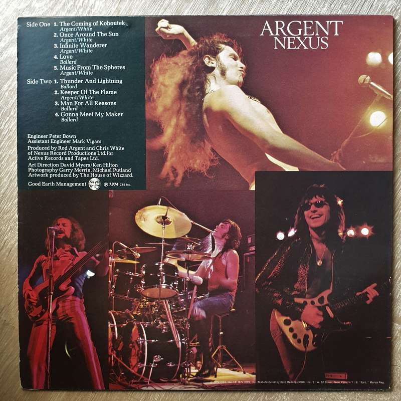 Argent  Nexus  Vinyl LP Record  (VG+)