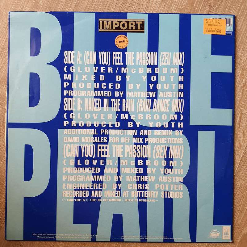 Blue Pearl  (Can You) Feel The Passion - Vinyl LP Record (VG-)