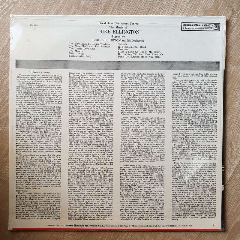 Duke Ellington  The Music Of Duke Ellington - Columbia Records Collectors Series - Vinyl LP...