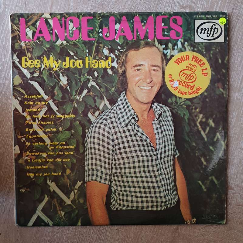 Lance James - Gee My Jou Hand  Vinyl LP Record - Very-Good+ Quality (VG+)