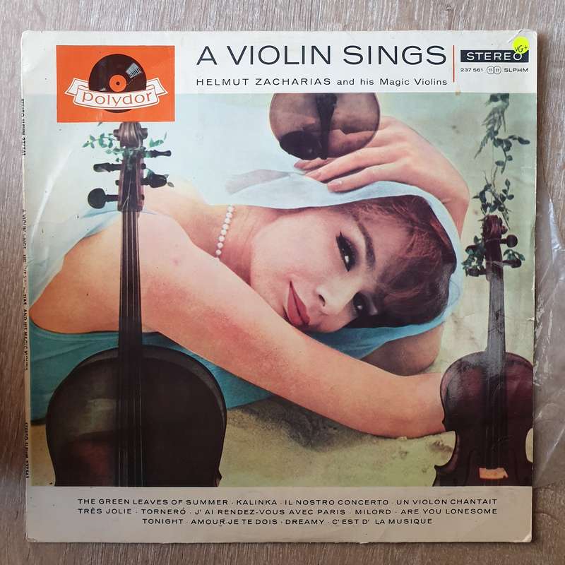 Helmut Zacharias And His Magic Violins  A Violin Sings  Vinyl LP Record - Very-Good+ Qua...