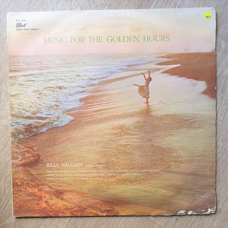 Billy Vaughn And His Orchestra  Music For The Golden Hours - Vinyl LP Record (VG+)