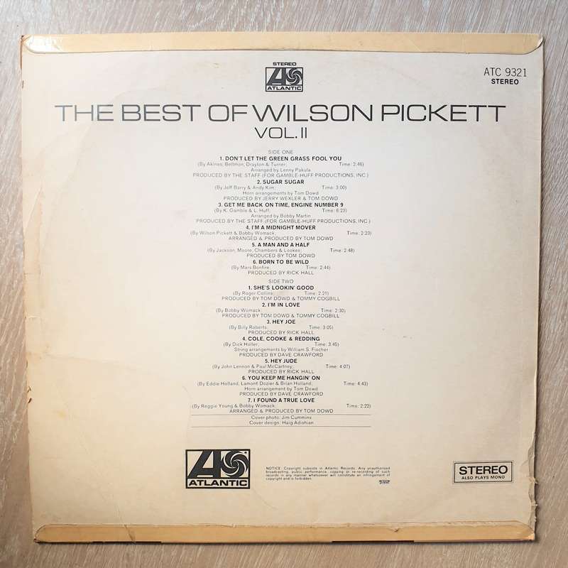 Wilson Pickett  The Best Of Wilson Pickett Vol. II - Vinyl LP Record - Opened  - Very-Good ...