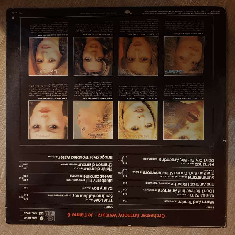 Anthony Ventura Orchestra  - Je'Taime 6 - Vinyl LP Record - Opened  - Very-Good+ Quality (VG+)
