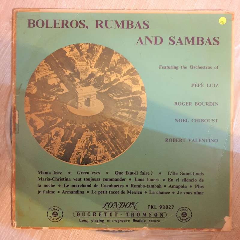 Boleros Rumbas And Sambas -The Orchestras Of Pepe Luiz - Vinyl LP Record - Opened  - Very-Good Qu...