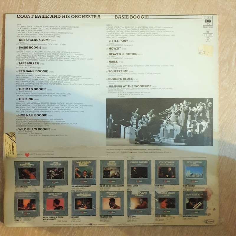 Count Basie  Basie Boogie   Vinyl LP Record - Opened  - Very-Good+ (VG+)