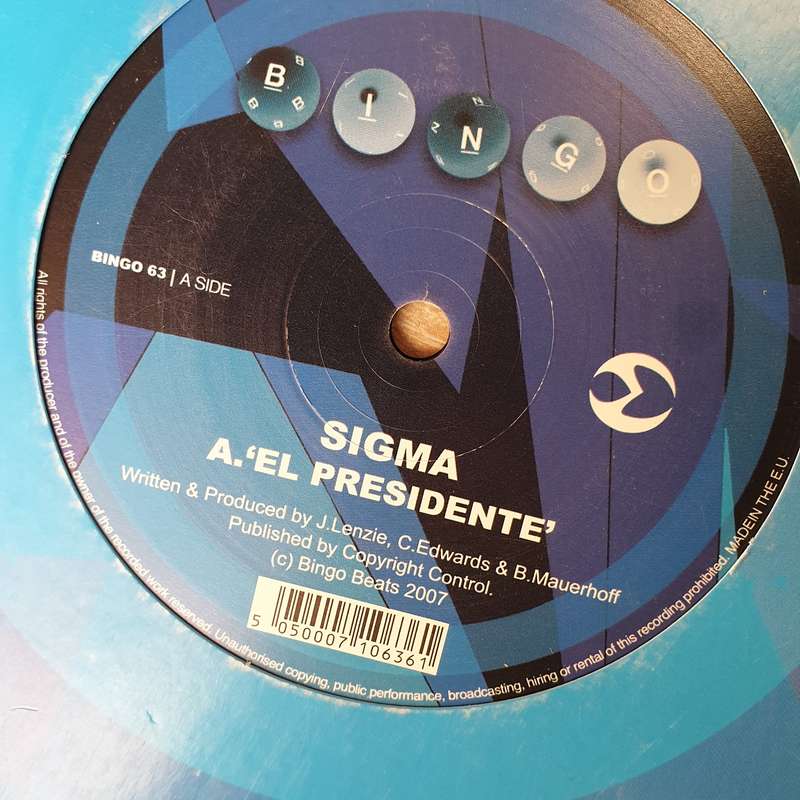 Sigma  El Presidente / All Blue - Vinyl LP Record - Opened  - Very-Good+ (VG+)