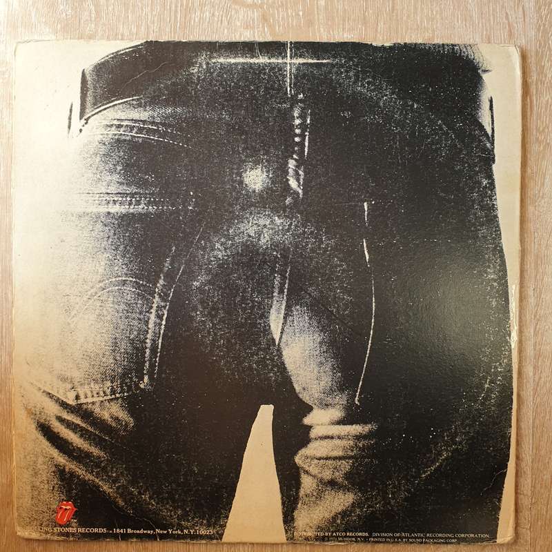The Rolling Stones  Sticky Fingers  - Vinyl LP Record - Opened  - Very-Good Quality (VG)