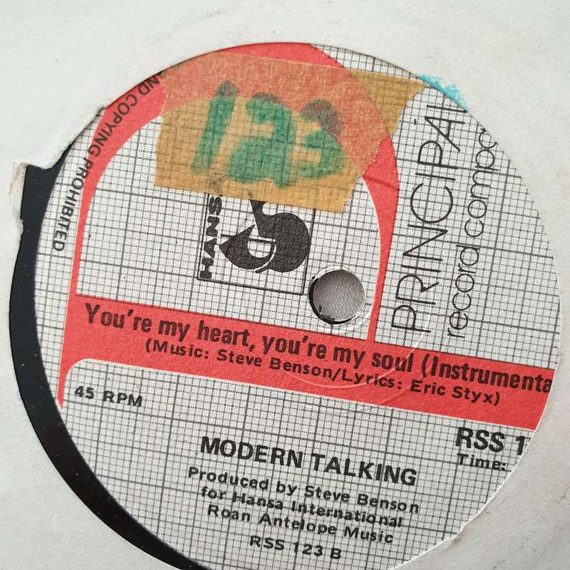 Modern Talking  You're My Heart, You're My Soul - Vinyl 7" Record - Very-Good+ Quality (VG+)