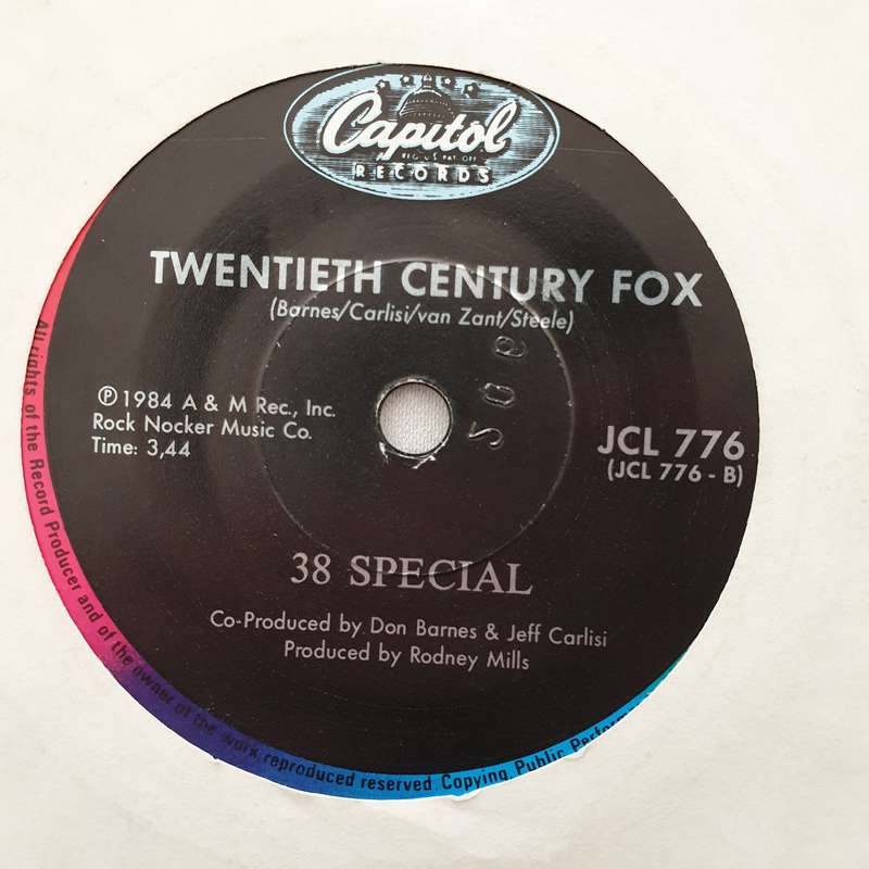 38 Special  Teacher Teacher - Vinyl 7" Record - Very-Good+ Quality (VG+)