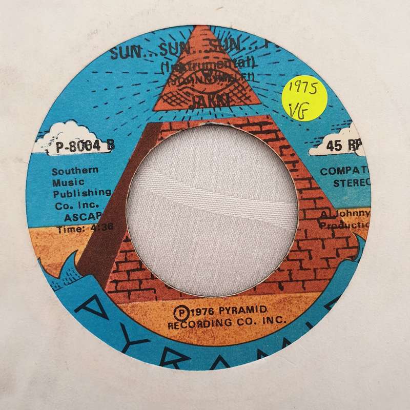 JA-KKI Sun...Sun...Sun.. - Vinyl 7" Record - Opened  - Very-Good Quality (VG)