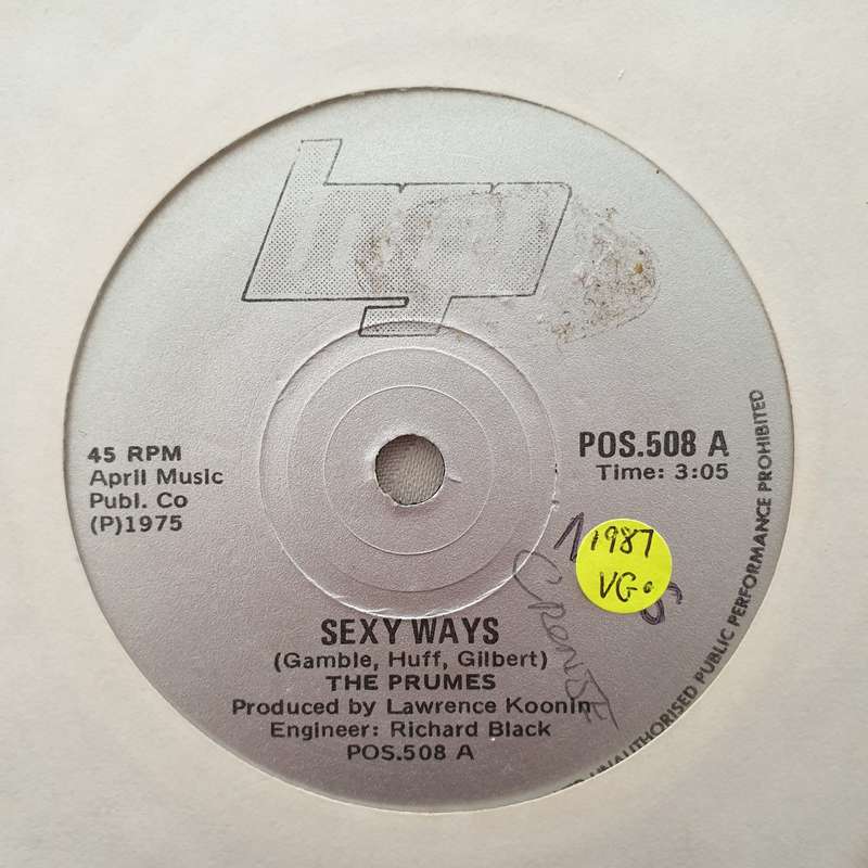 The Prumes  Sexy Ways - Vinyl 7" Record - Opened  - Very-Good Quality (VG)